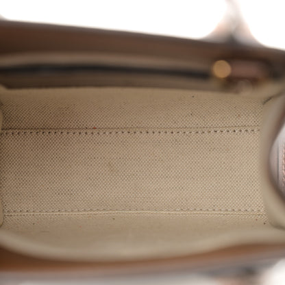 Gucci GG Supreme Monogram Azalea Calfskin Mini Retro Interlocking G Tote Bag Beige Ebony Brown Sugar 5 of 15