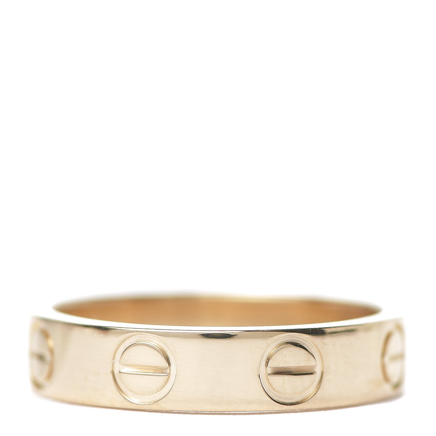 Cartier 18K Yellow Gold 3.5mm LOVE Wedding Band Ring 45 3.25 1 of 5