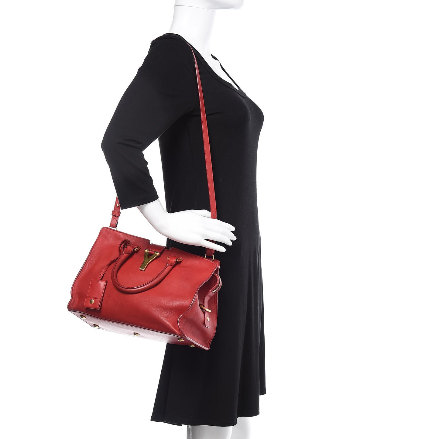 Calfskin Small Classic Y Cabas Rouge Orient