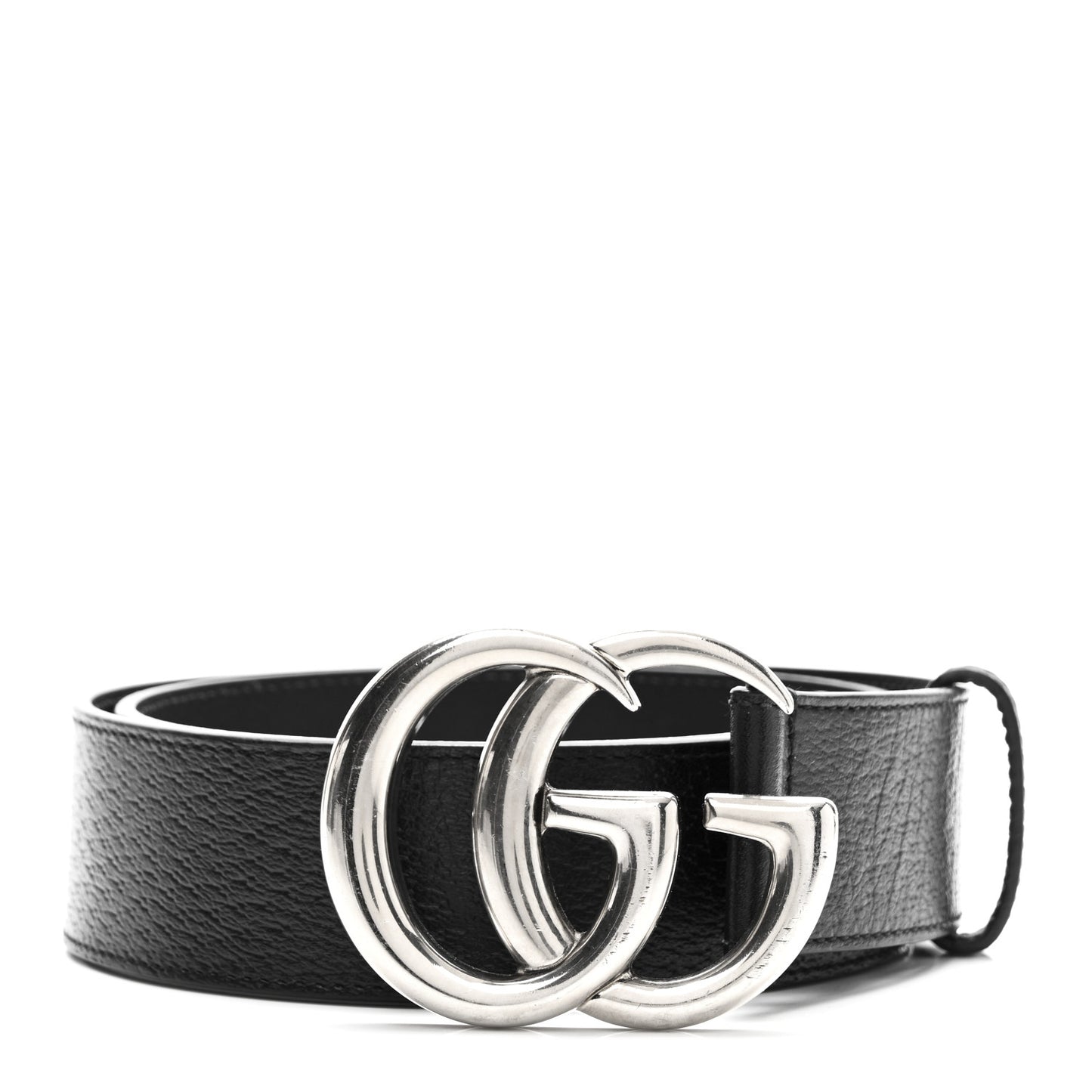 Textured Calfskin Double G 40mm Belt 80 32 Black