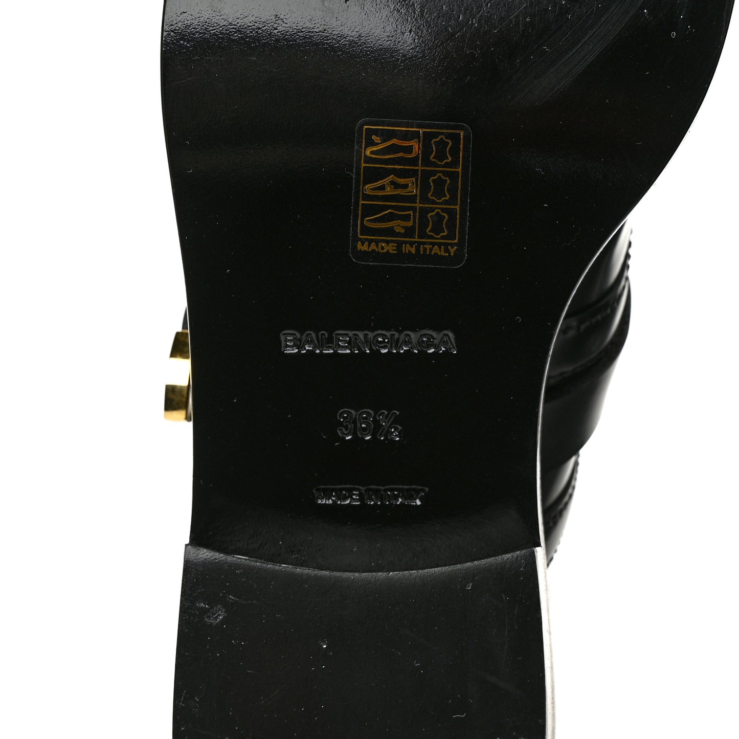 Brushed Calfskin Ceinture Ankle Boots 36.5 Black
