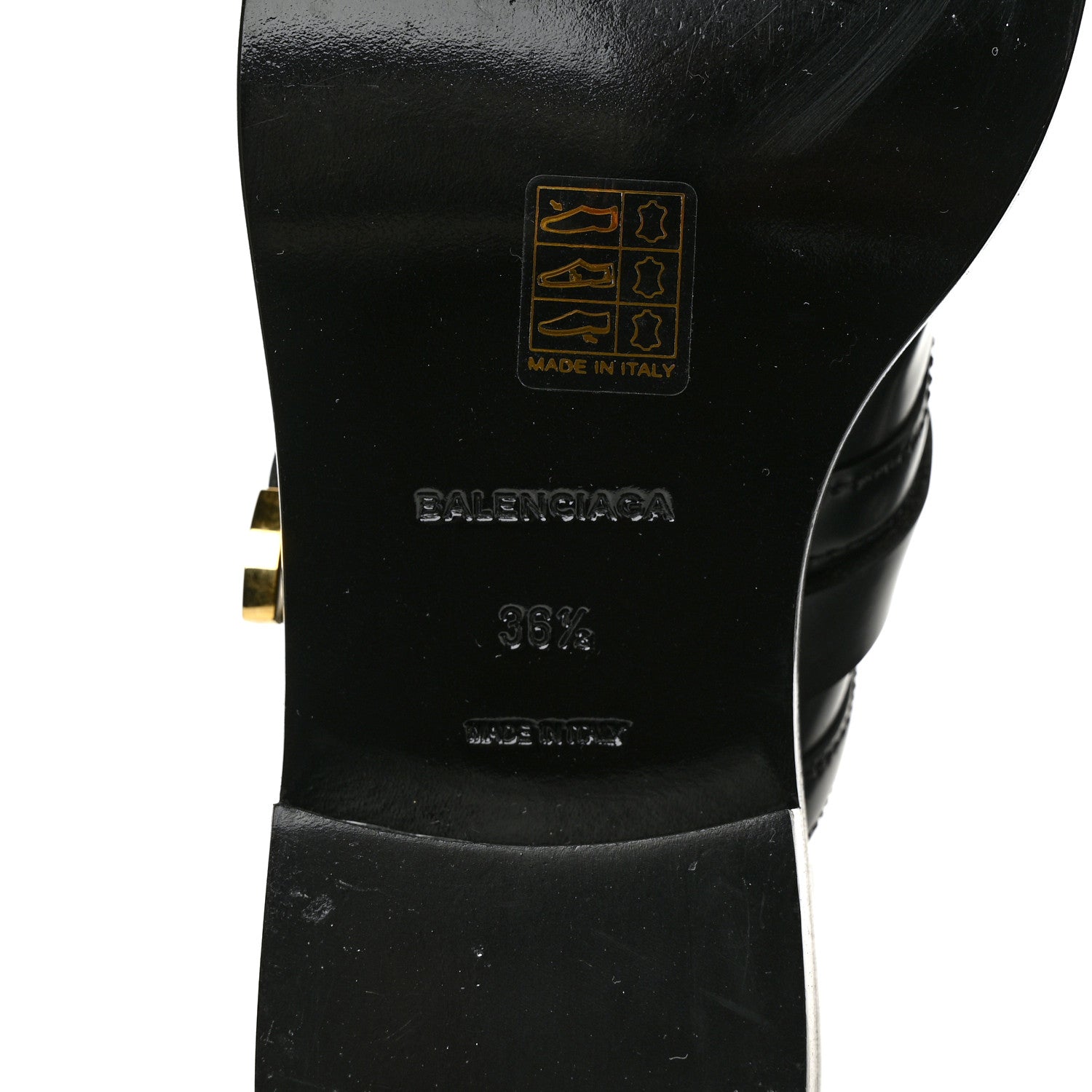 Balenciaga Brushed Calfskin Ceinture Ankle Boots 36.5 Black 6 of 8