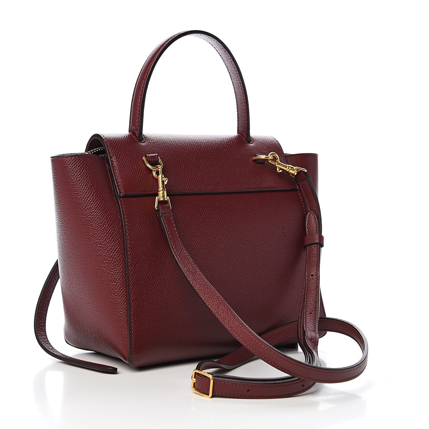 Celine Grained Calfskin Nano Belt Bag Light Burgundy 2 of 9