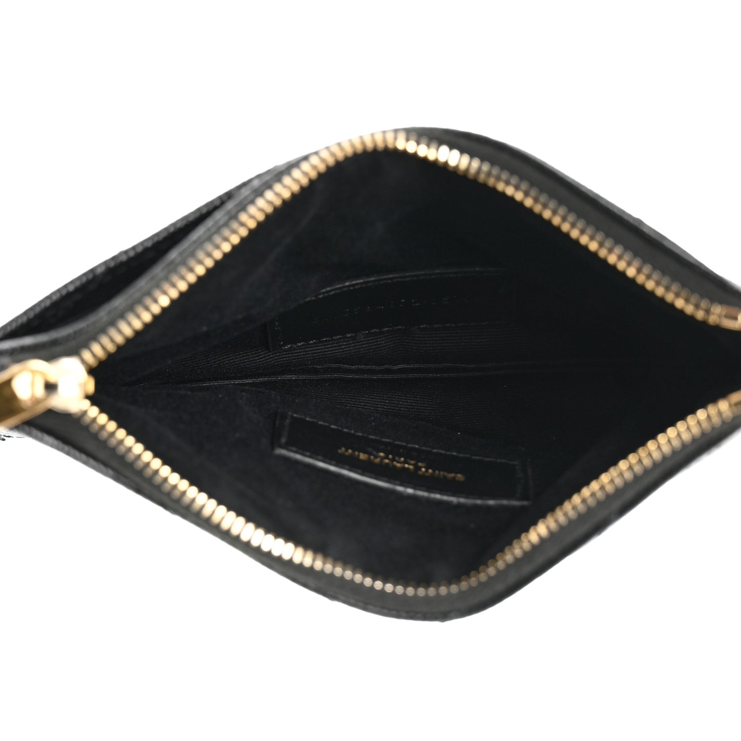 Grain De Poudre Chevron Monogram Bill Pouch Black