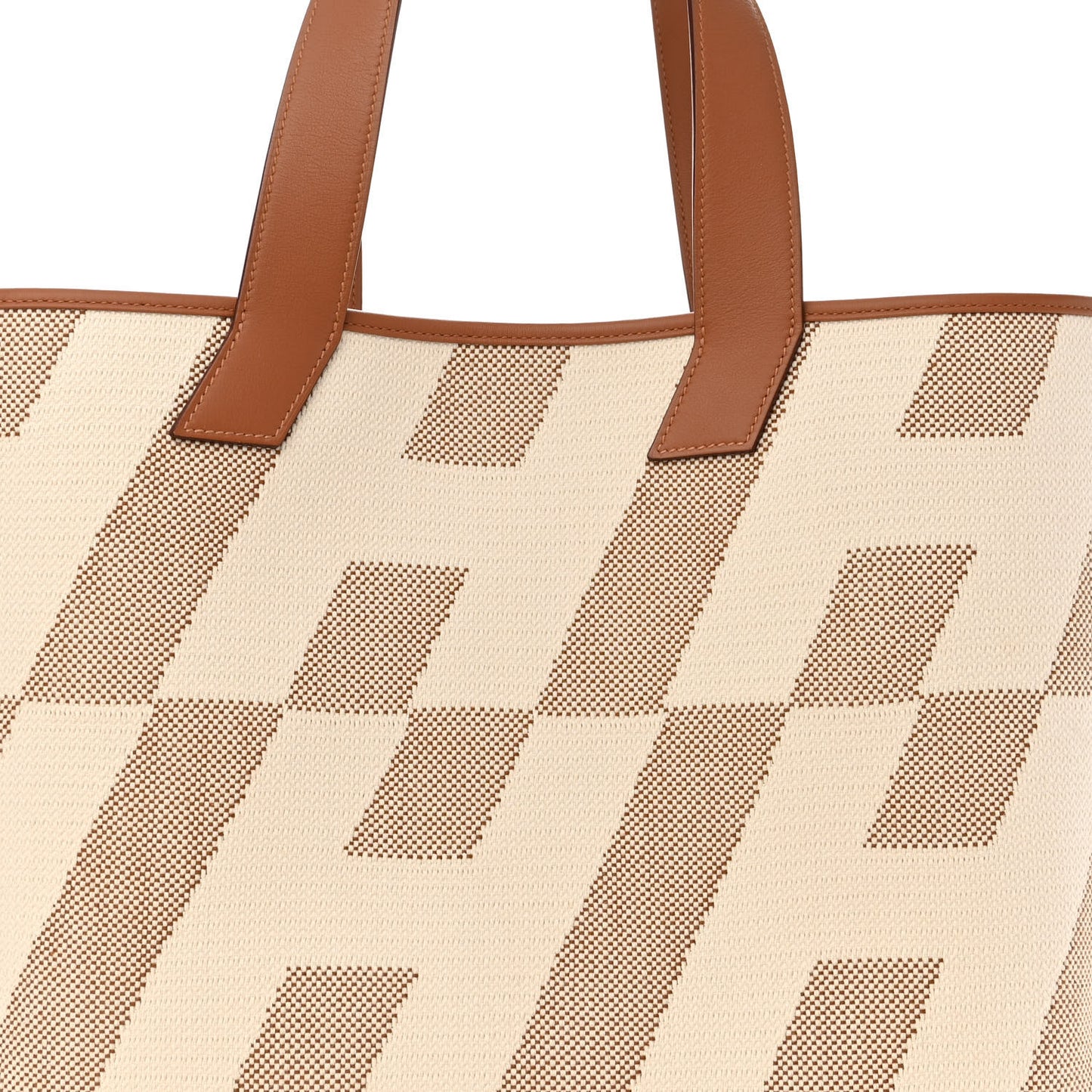 Swift H Canvas Cabas H En Biais 40 Ecru Naturel Gold