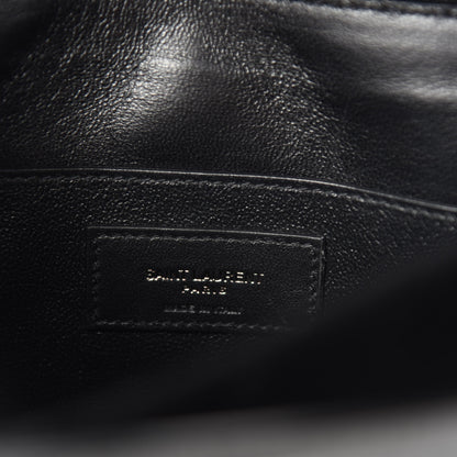Saint Laurent Patent Embossed Small Le Monogramme Satchel Black 8 of 12