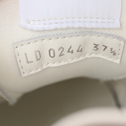 Louis Vuitton Suede Calfskin Floral LV Stadium Low Top Sneaker 37.5 White Blue 9 of 9