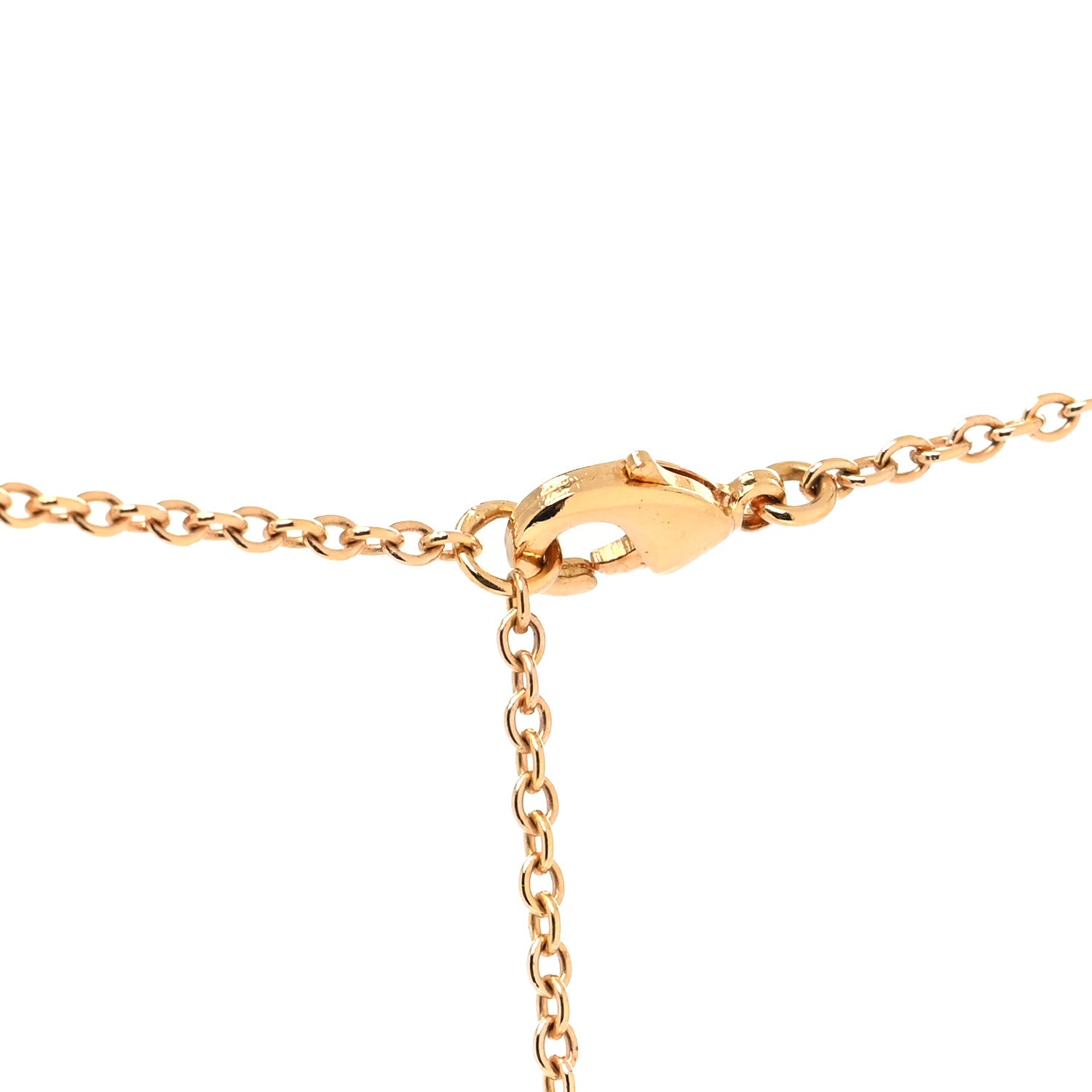 Christian Dior Metal Crystal Clair D Lune Necklace Gold 4 of 5