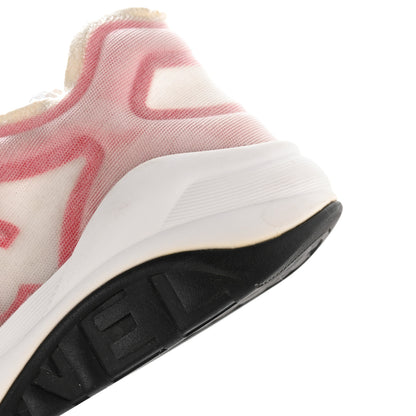 Chanel Mesh Lycra Womens CC Sneakers 37 White Red 11 of 12