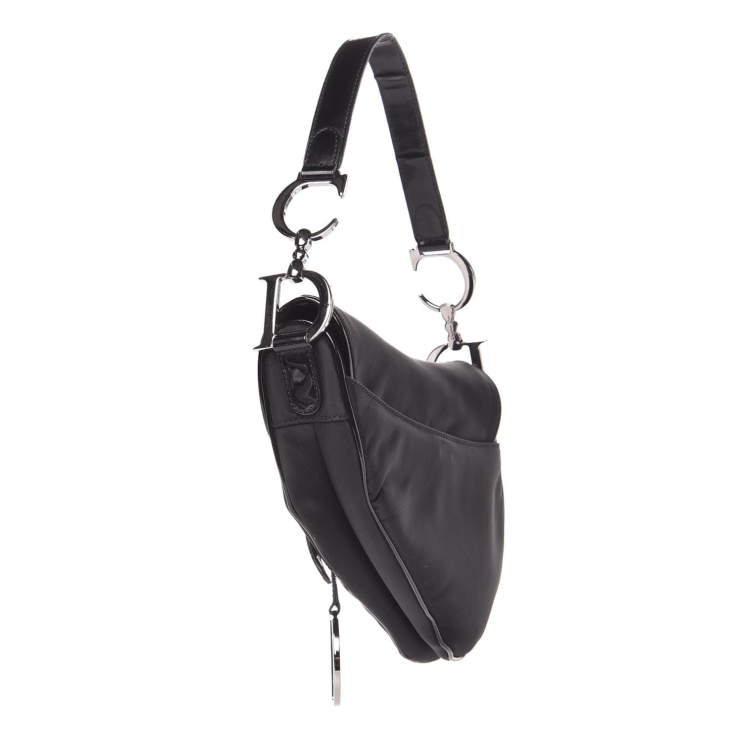 Christian Dior Nylon Saddle Bag Black 3 of 9