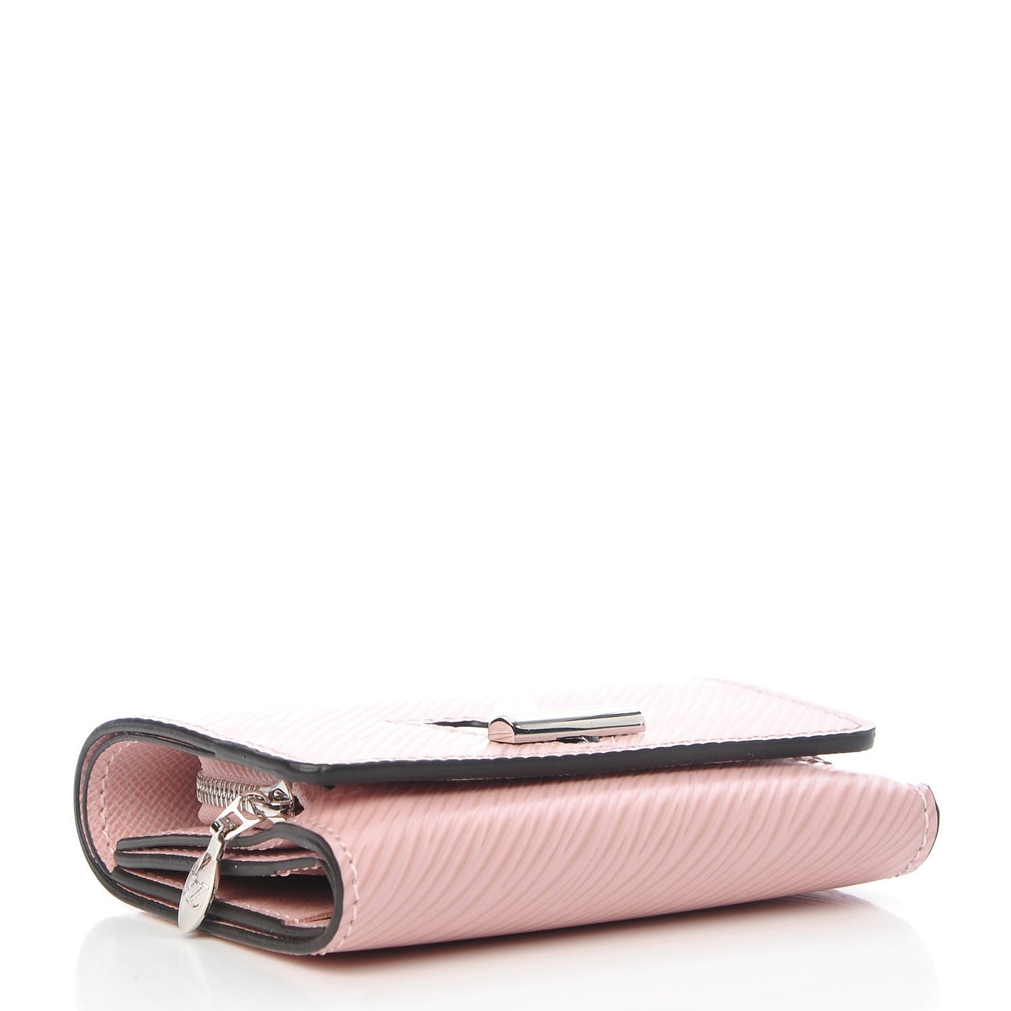 Epi Twist Compact Wallet Rose Ballerine