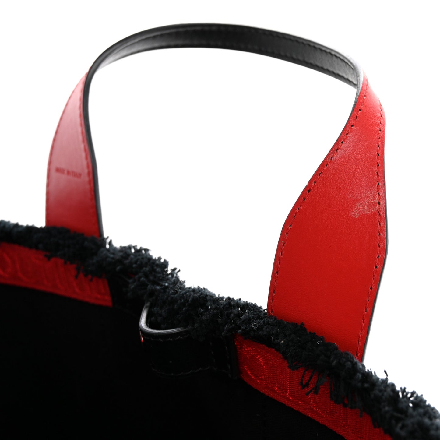 Canvas Printed Mini Frangibus Tote Black Multicolor