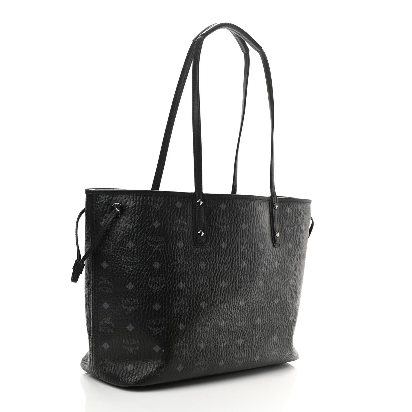 Metallic Galaxy Visetos Medium Project Reversible Shopper Tote Black Multicolor