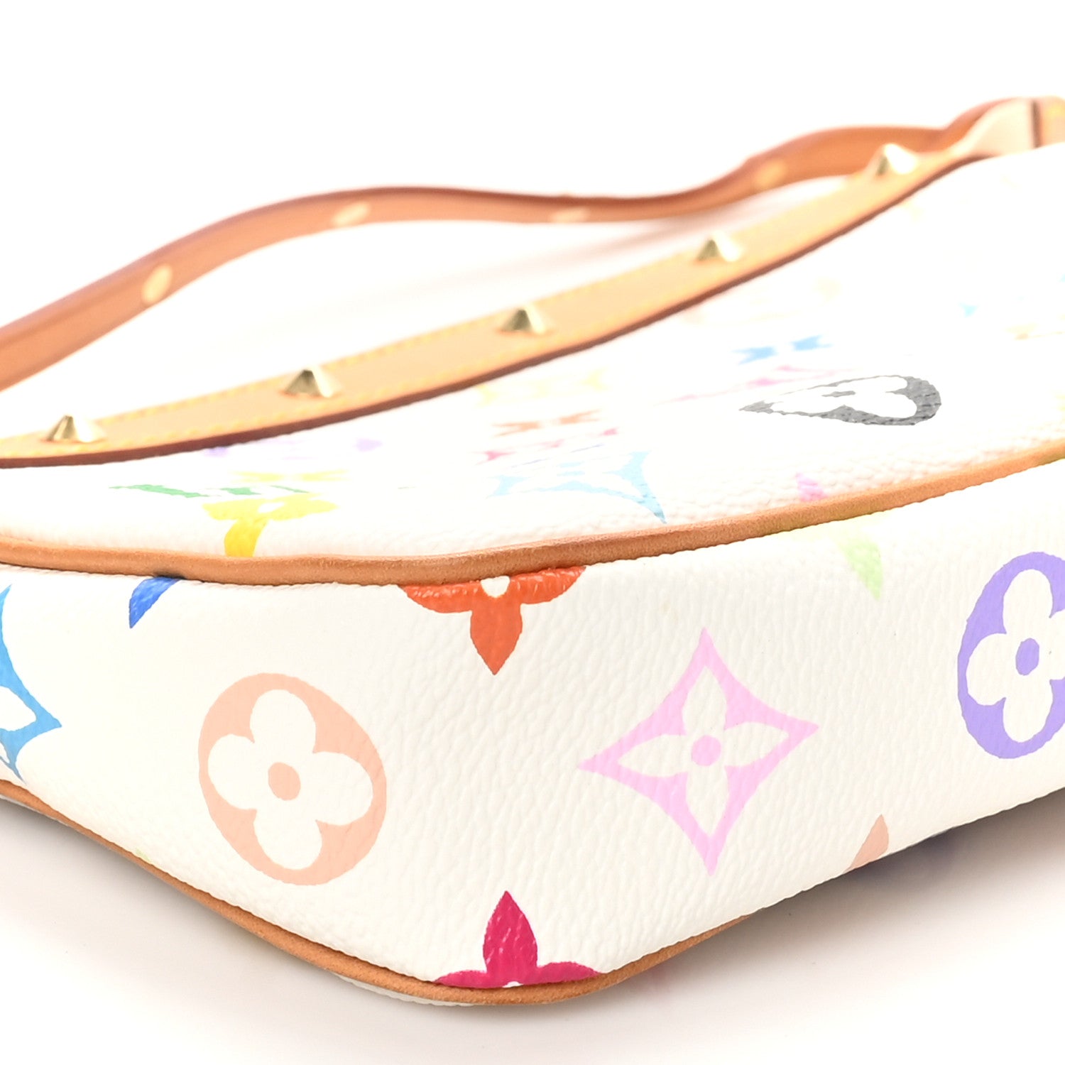 Louis Vuitton Monogram Multicolor Pochette Accessories White 9 of 11