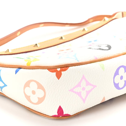 Louis Vuitton Monogram Multicolor Pochette Accessories White 9 of 11