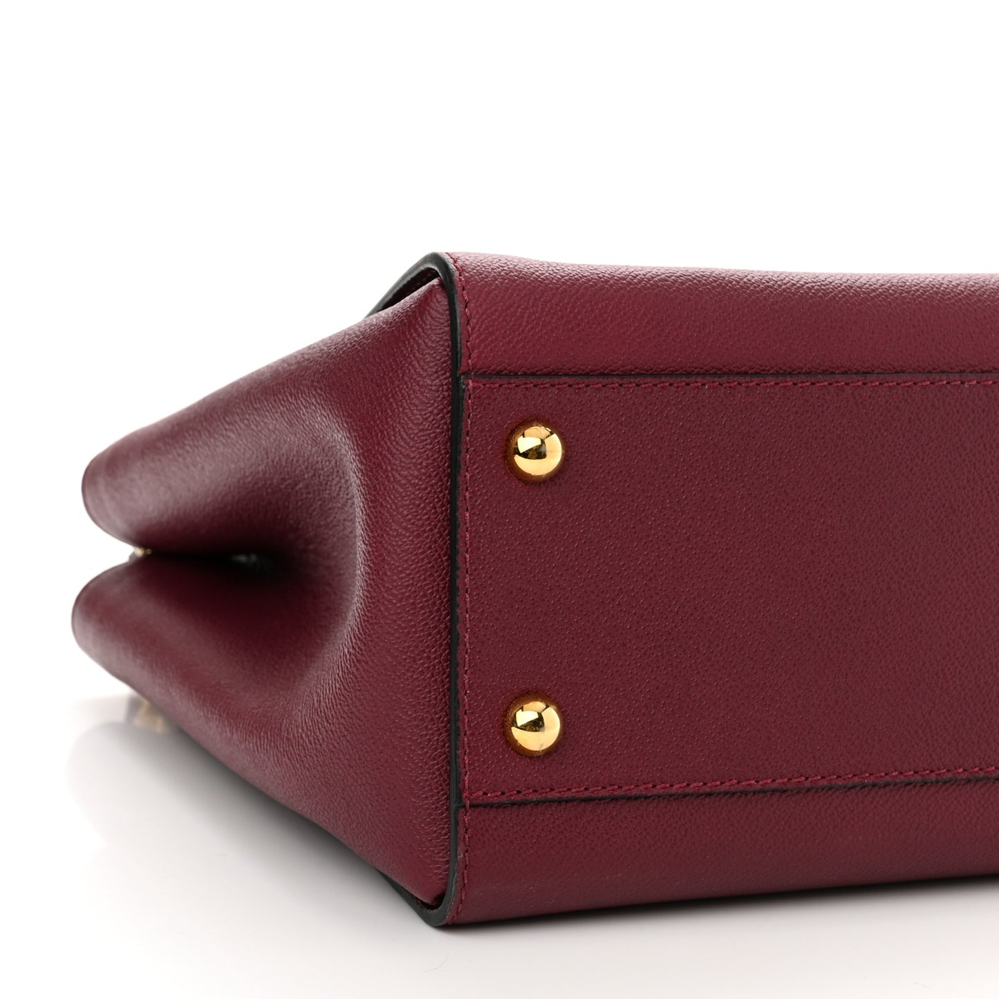 Soft Grain Medium Buckle Tote Dark Plum