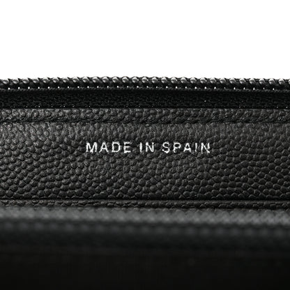 Chanel Caviar Quilted Small Boy Zip Around Wallet So Black 7 of 9