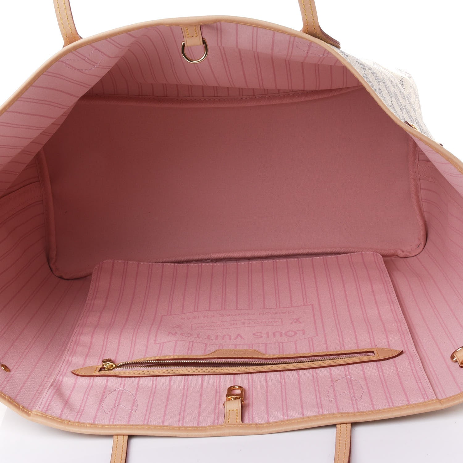 Louis Vuitton Damier Azur Neo Neverfull GM Rose Ballerine 4 of 4
