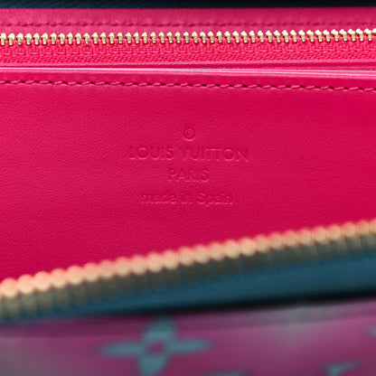 Louis Vuitton Metallic Vernis Degrade Zippy Wallet Blue Pink 6 of 7