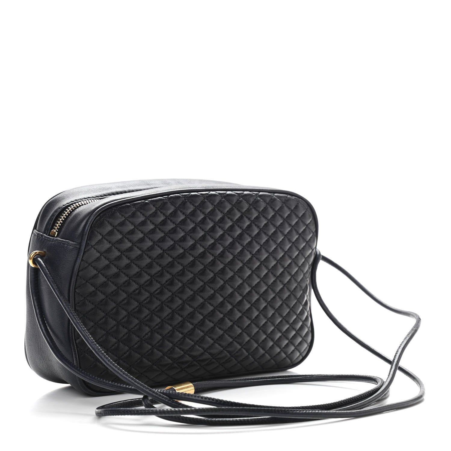 Saint Laurent Lambskin Quilted Victoire Camera Bag Deep Marine 3 of 10