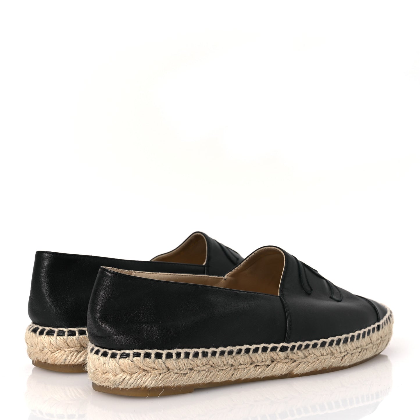 Lambskin CC Espadrilles 39 Black