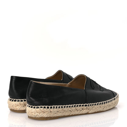 Chanel Lambskin CC Espadrilles 39 Black 5 of 14