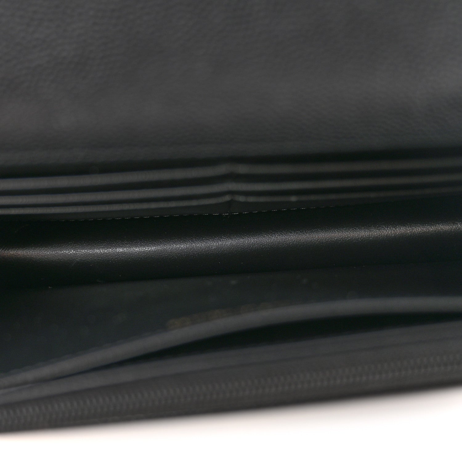 Chanel Shiny Caviar Quilted Turnlock Top Handle Wallet On Chain WOC Black 5 of 11