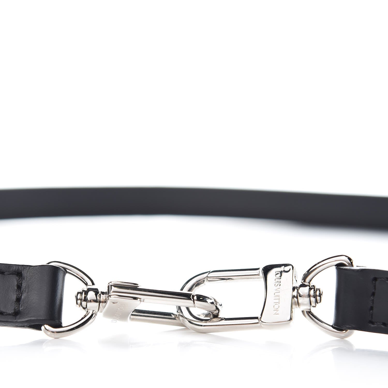 Louis Vuitton Calfskin 16mm Adjustable Shoulder Strap Black 3 of 3