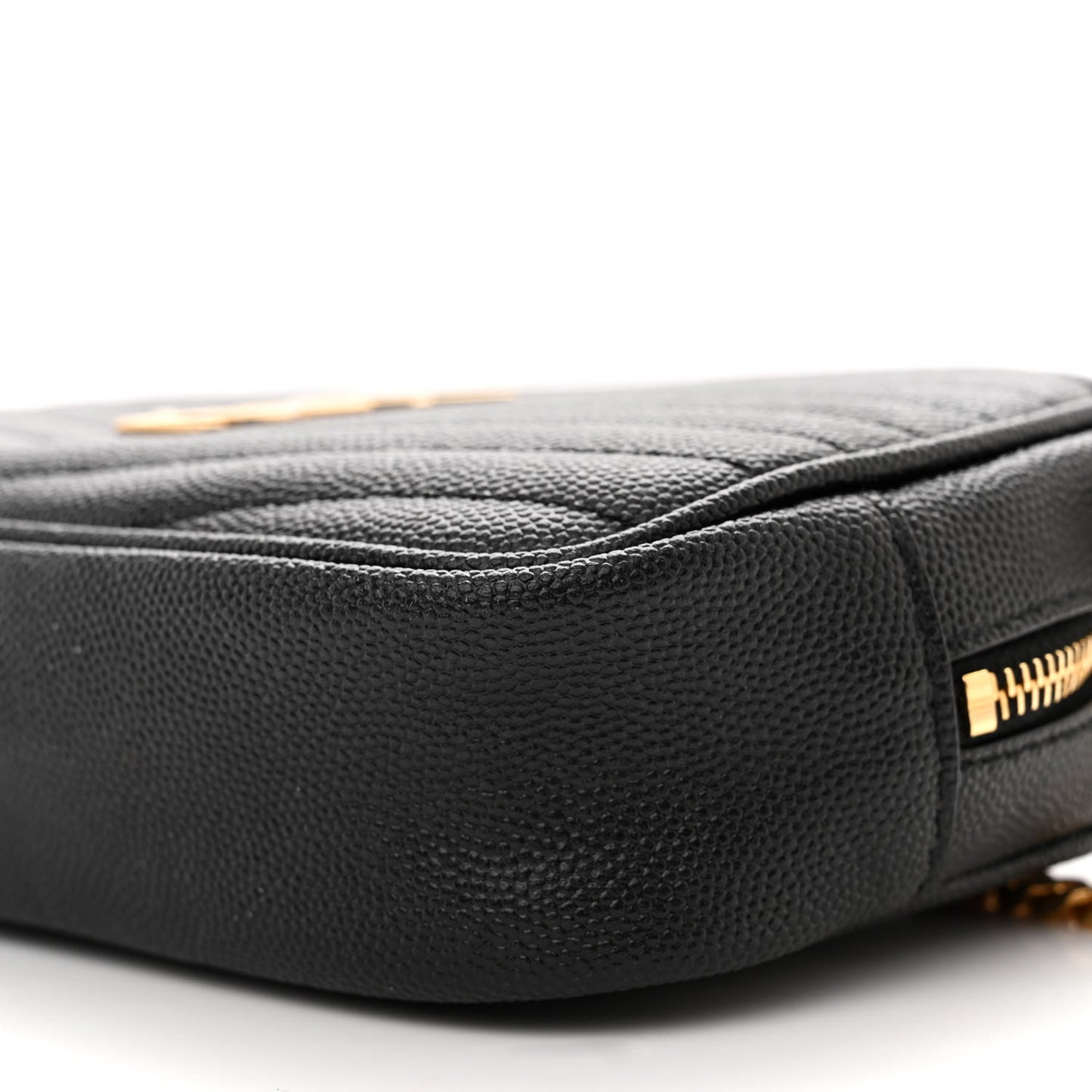 Grain De Poudre Matelasse Monogram Mini Lou Camera Bag Black