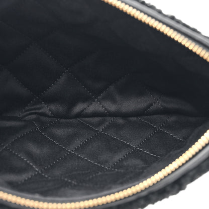 Chanel Aged Lambskin Shearling Quilted Small Chanel 22 Black 7 of 12