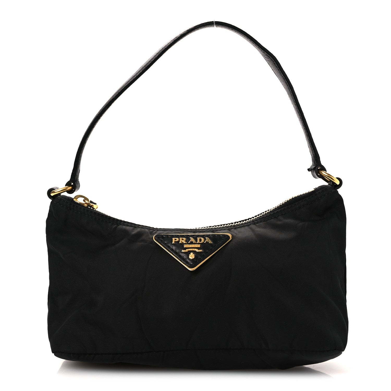 Prada Tessuto Nylon Pochette Bag Black 1 of 14