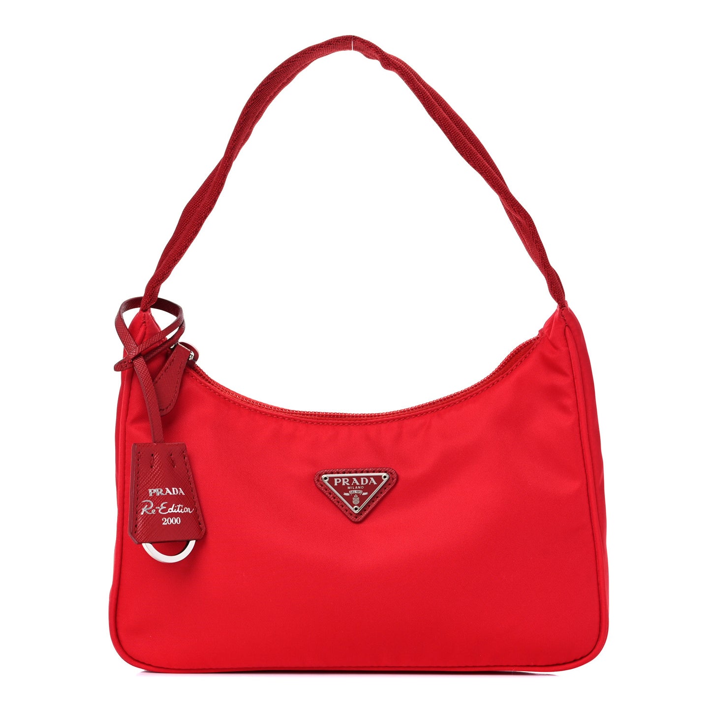 Tessuto Nylon Mini Re-Edition 2000 Bag Rosso