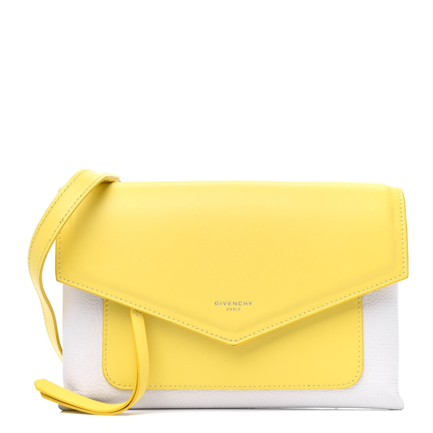 Givenchy Calfskin Duetto Crossbody Bag Yellow 1 of 17