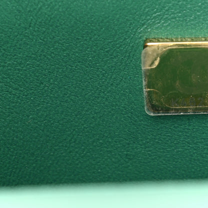 Chanel Lambskin Quilted Mini Top Handle Rectangular Flap Green 7 of 11