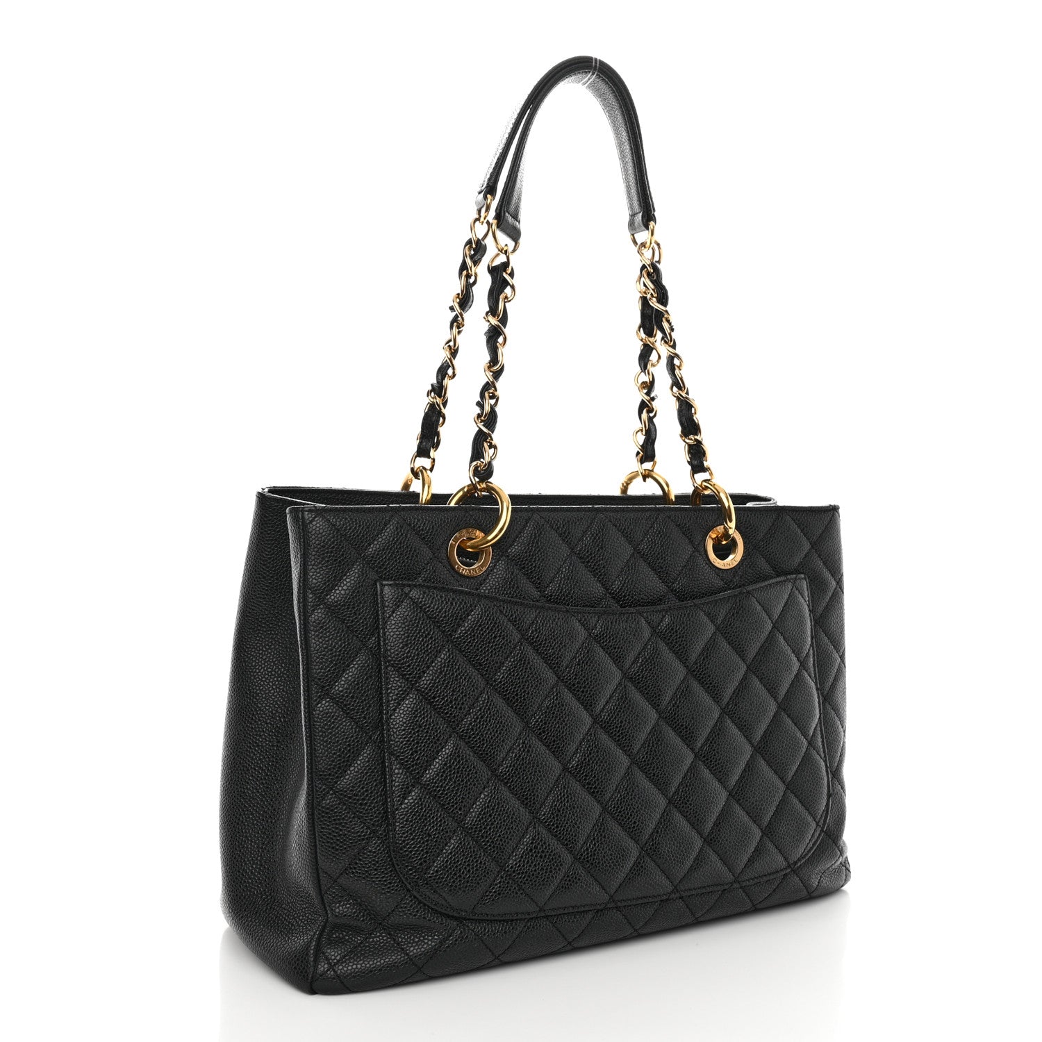 Chanel Caviar Quilted Grand Shopping Tote GST Black 3 of 11