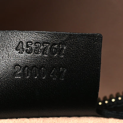 Gucci Nappa Bamboo Small Nymphaea Top Handle Bag Black 7 of 9