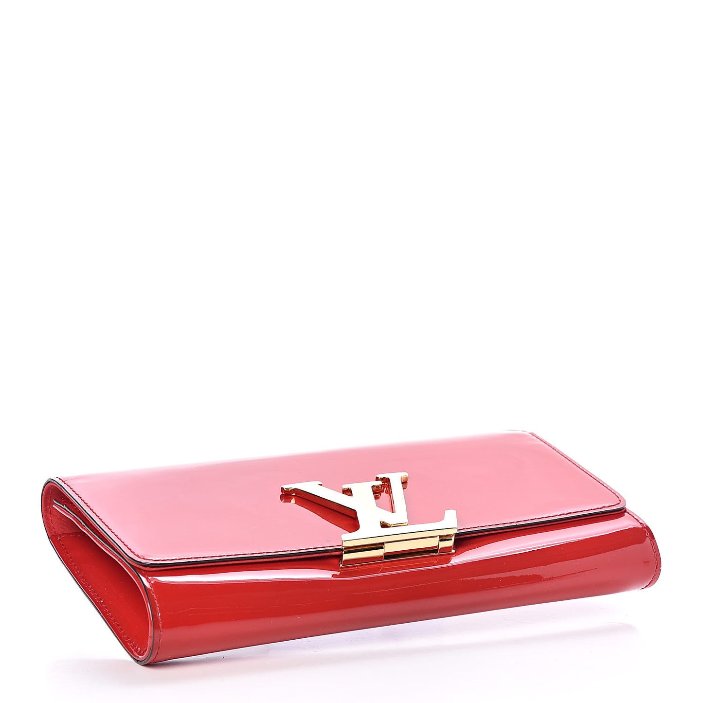 Patent Louise Clutch Cherry