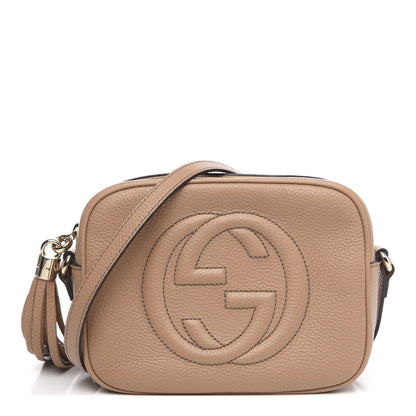 Gucci Pebbled Calfskin Small Soho Disco Bag Rose Beige 1 of 9