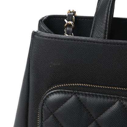 Chanel Caviar Quilted Small Business Affinity Shopping Bag Black 14 of 15