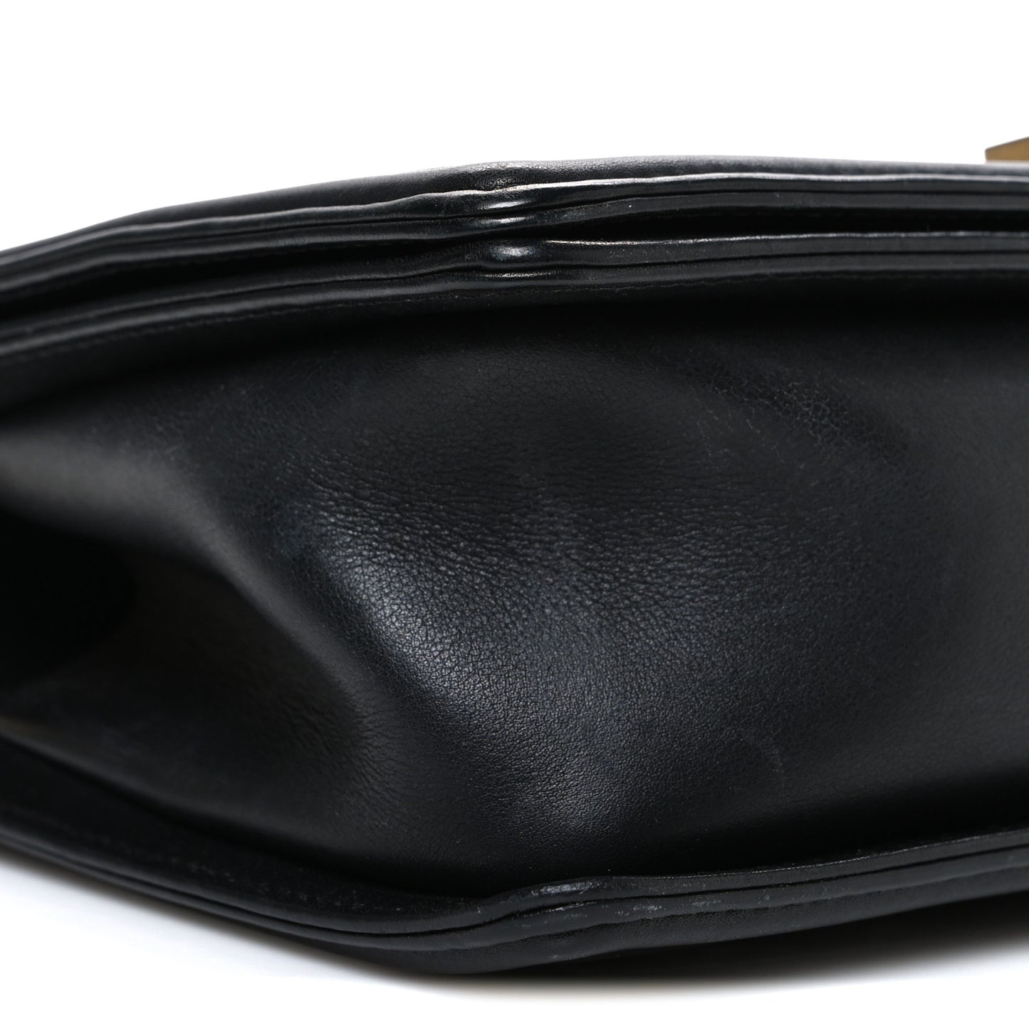 Lambskin Quilted Medium Boy Flap Black