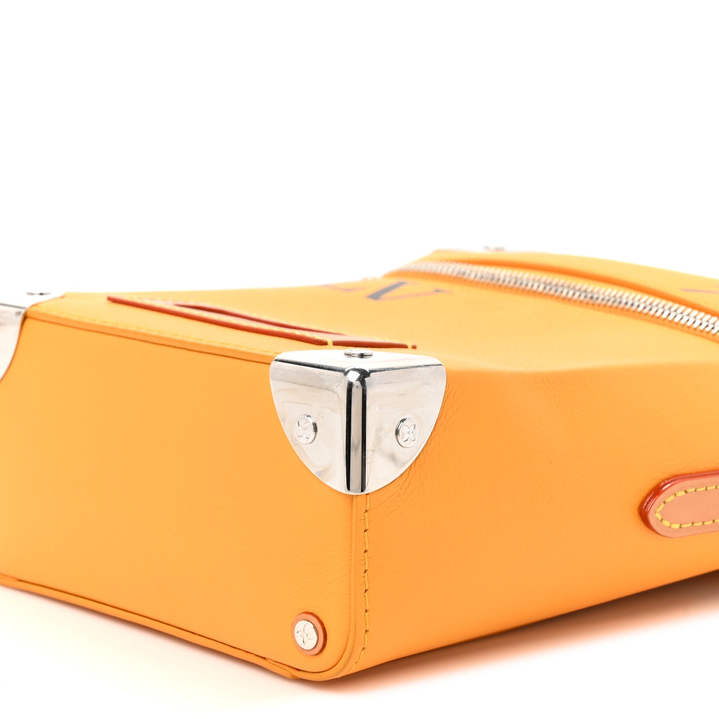 Calfskin N°7 Vertical Box Trunk Yellow