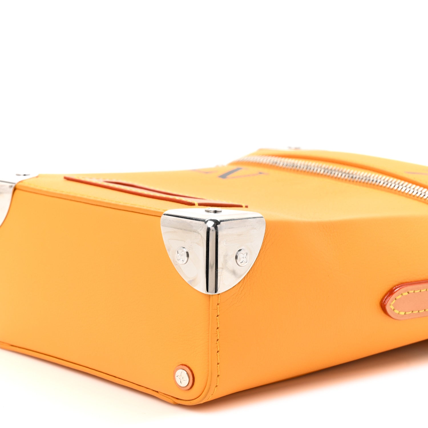 Louis Vuitton Calfskin N°7 Vertical Box Trunk Yellow 7 of 8