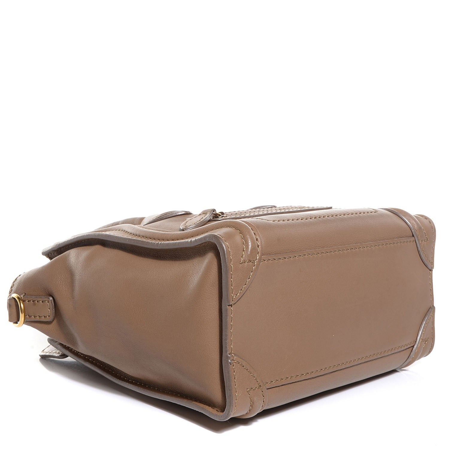 Celine Smooth Calfskin Nano Luggage Camel 4 of 9