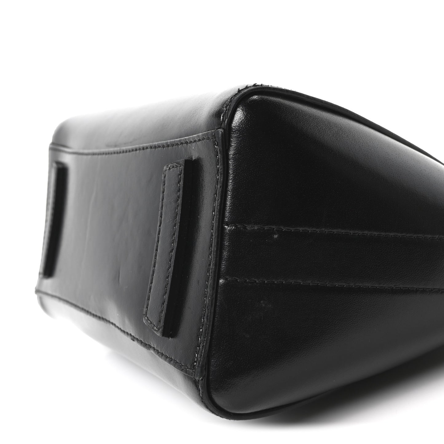 Box Calfskin Mini Lock Antigona Shoulder Bag Black