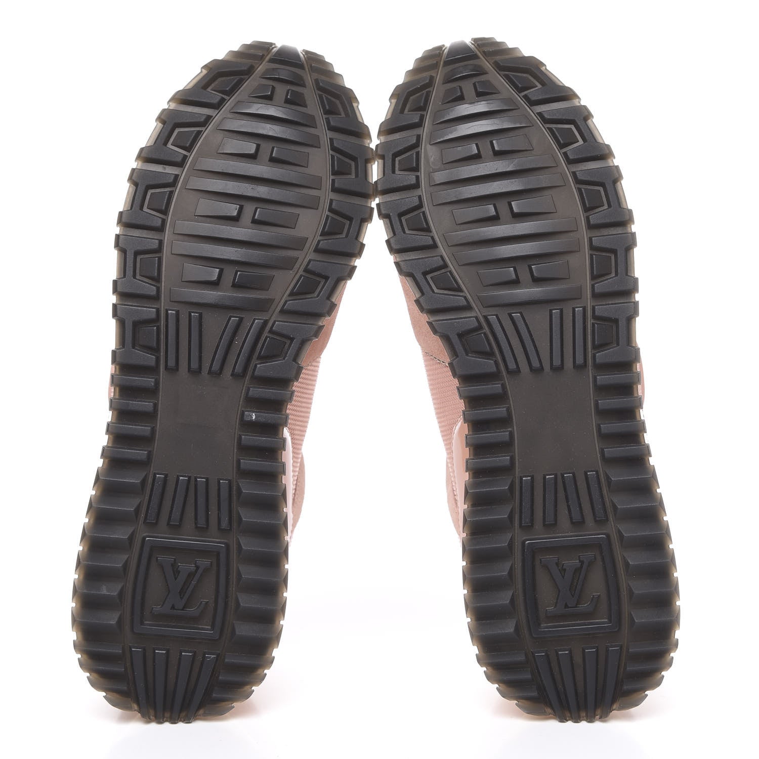 Louis Vuitton Suede Damier Azur Run Away Sneakers 38 Pink 5 of 9