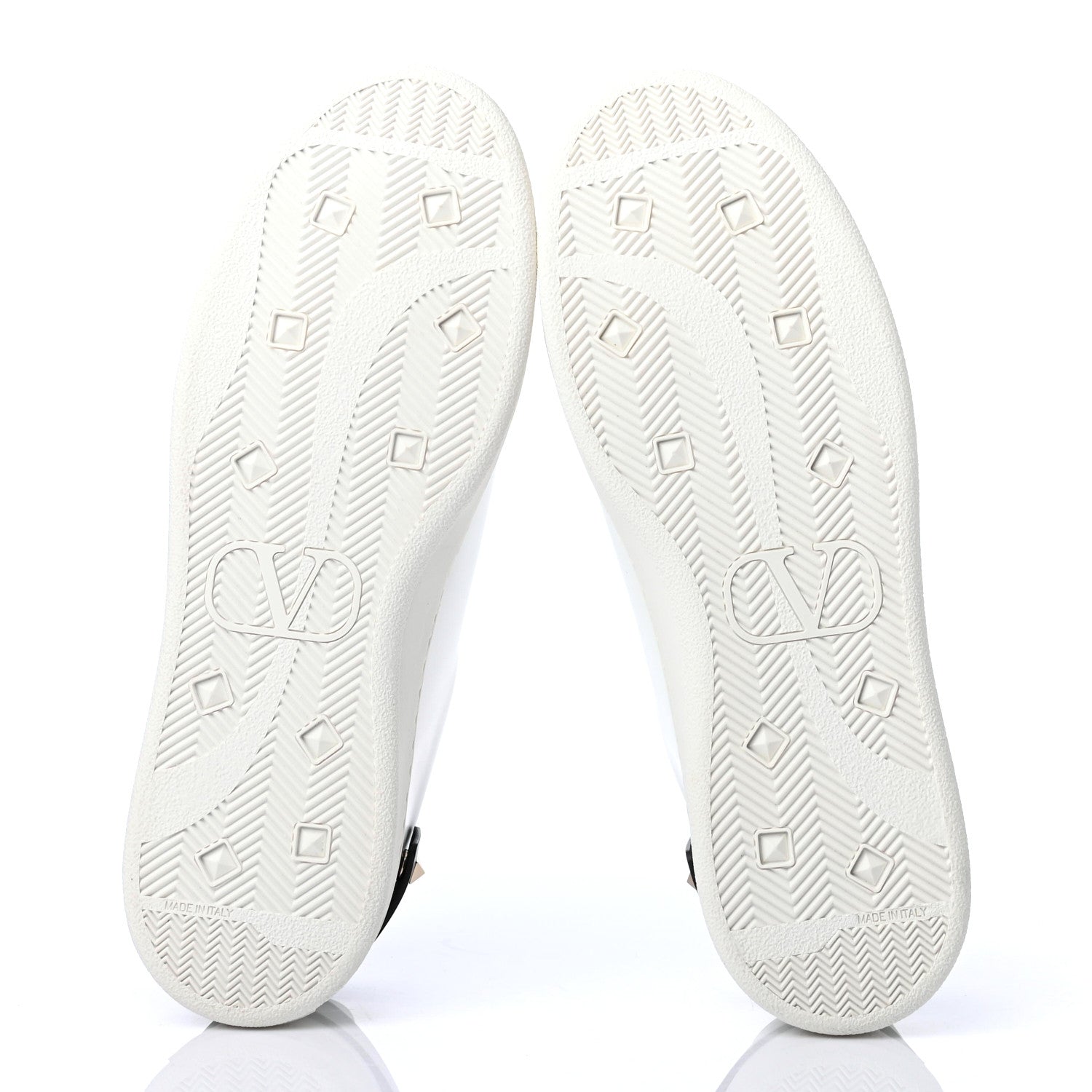 Valentino Garavani Calfskin Mens Backnet Sneakers 42 White Black 4 of 4