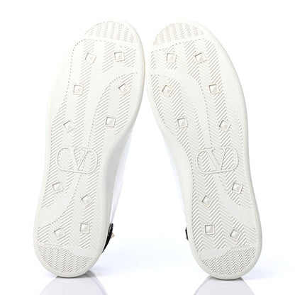 Valentino Garavani Calfskin Mens Backnet Sneakers 42 White Black 4 of 4