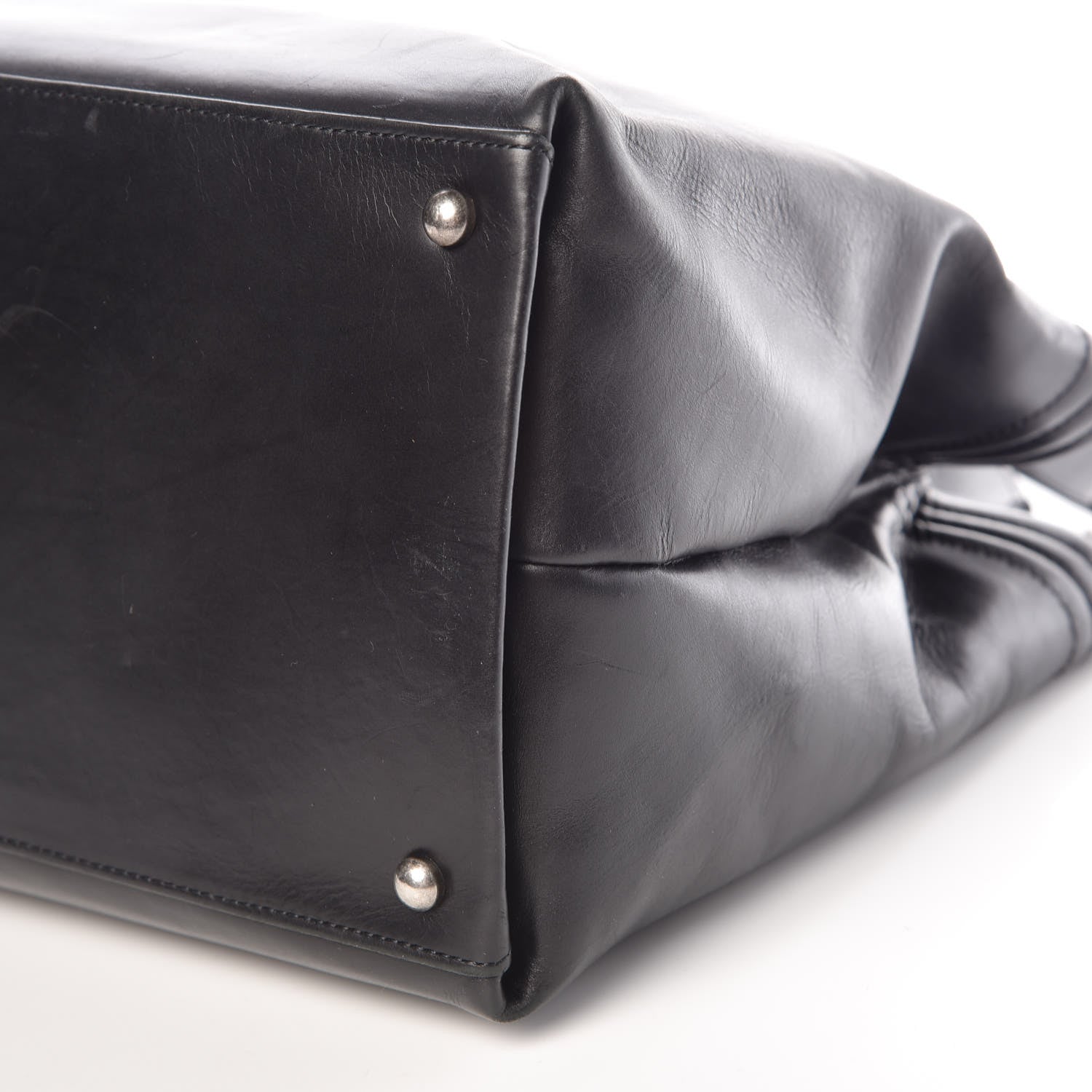 Chanel Glazed Calfskin Boy Tote Black 17 of 20