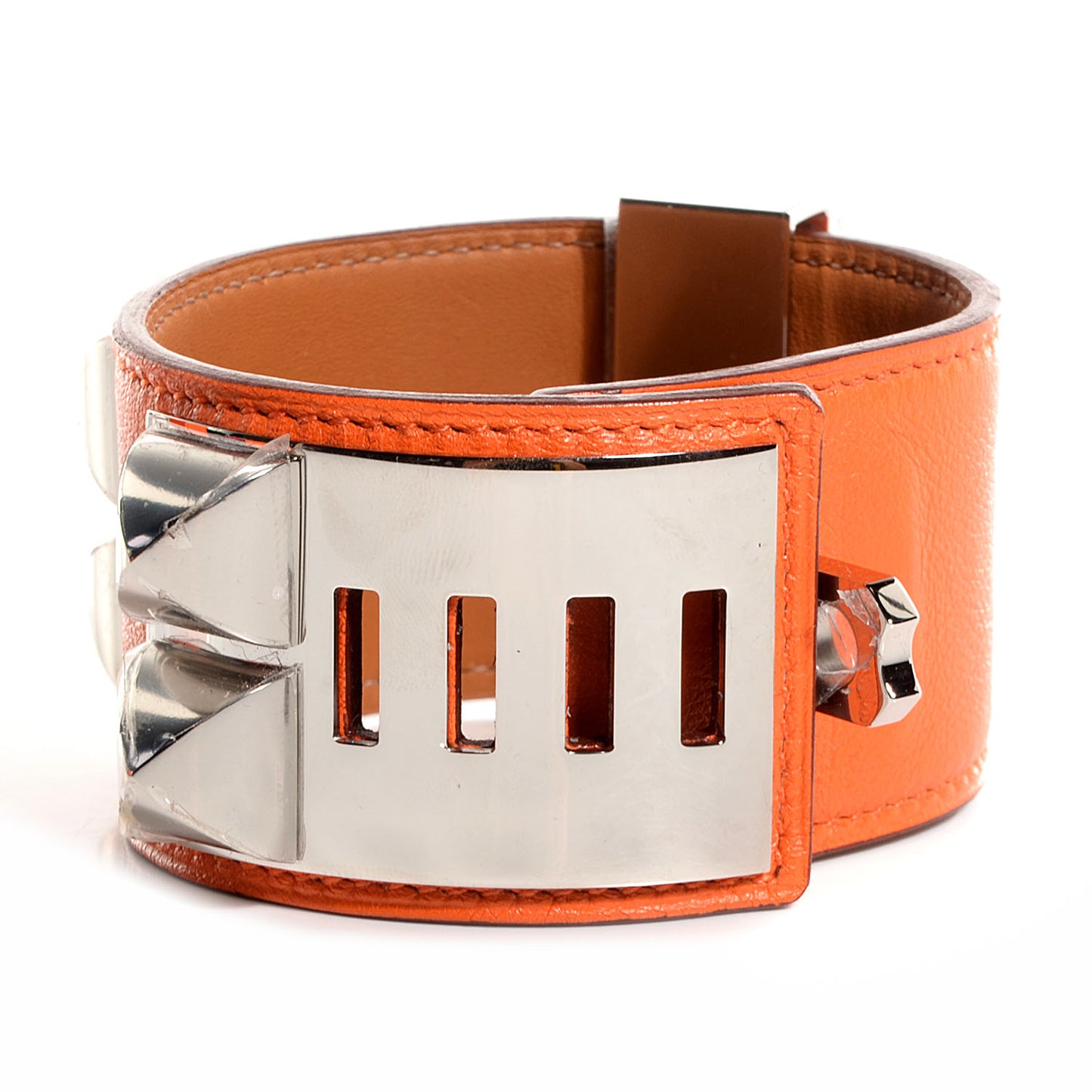 Veau Swift Collier de Chien CDC Small Bracelet Orange
