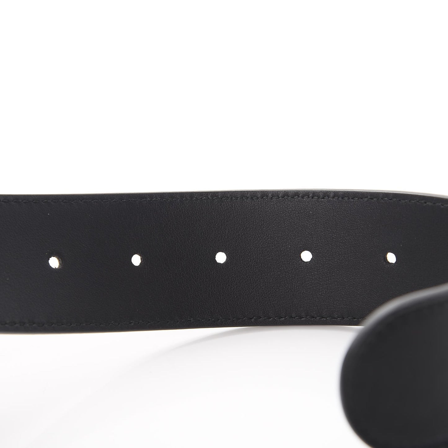 Moon Calfskin Double G 40mm Belt 105 42 Black